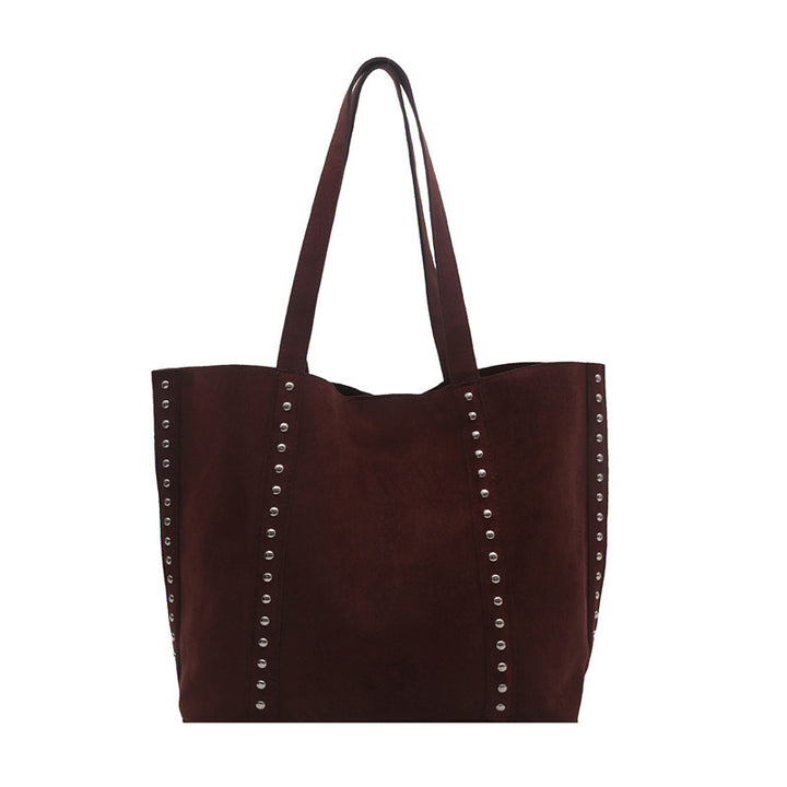 Chic Nieten Wildleder Tote Bag Karnz