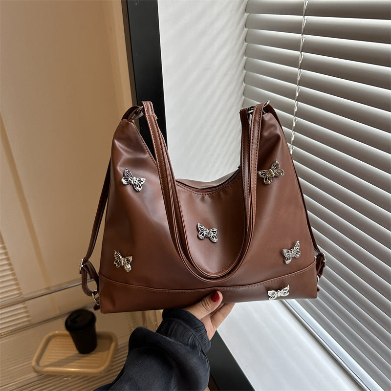 Elegante Schmetterling Verzierte Schultertasche