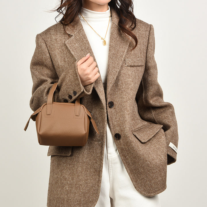 Texturierte Mini-Handtasche Karnz