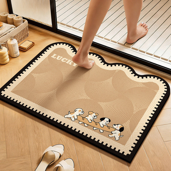 WoCute Cartoon Badematte Karnz