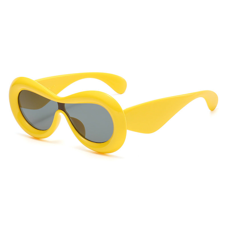 Damen modische oversized Sonnenbrille im extravaganten Design Karnz