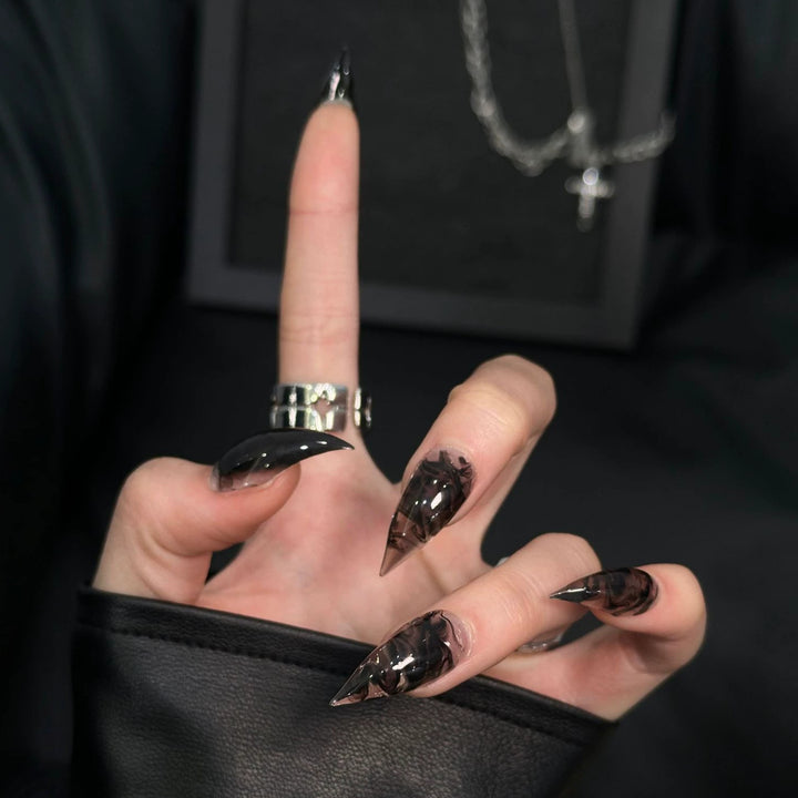 Gothic Stiletto Press-On Nagelset