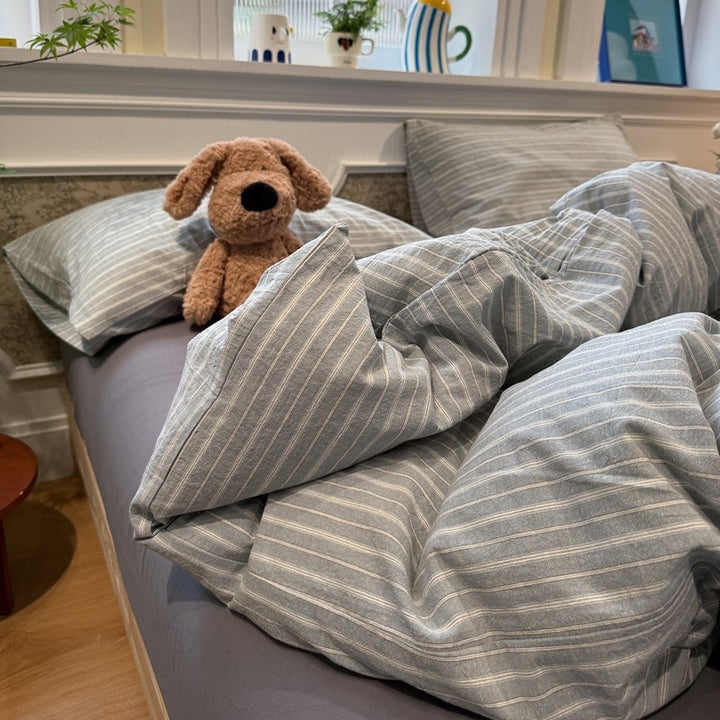 Premium Plaid Bettwäsche Set