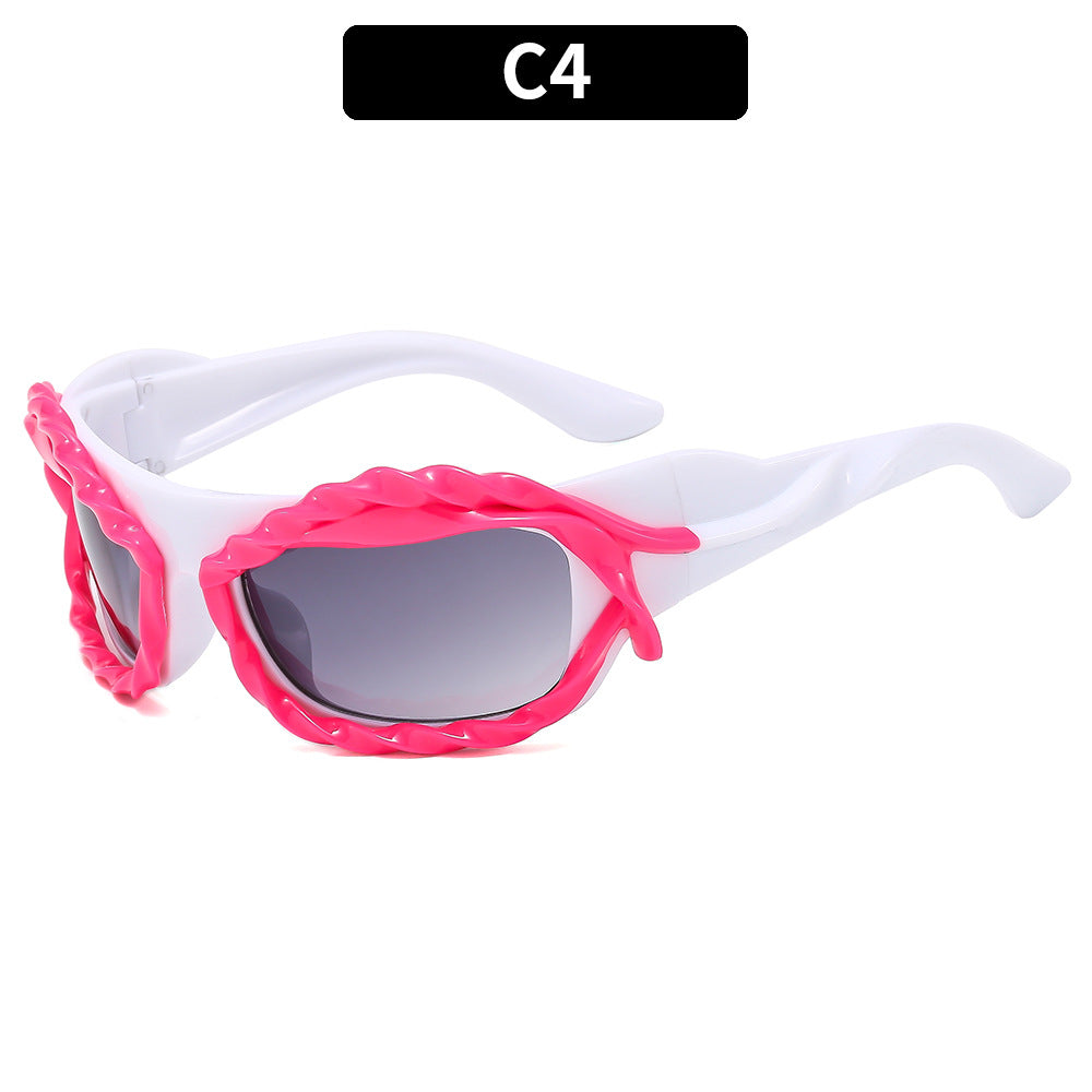 Modische Übergroße Schild Sonnenbrille