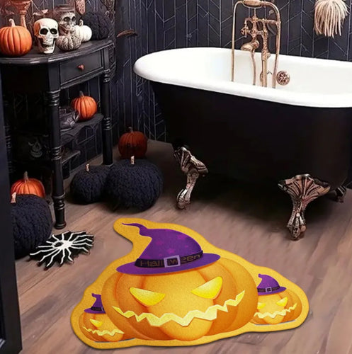 Halloween-Themen-Plüsch-Badeteppich