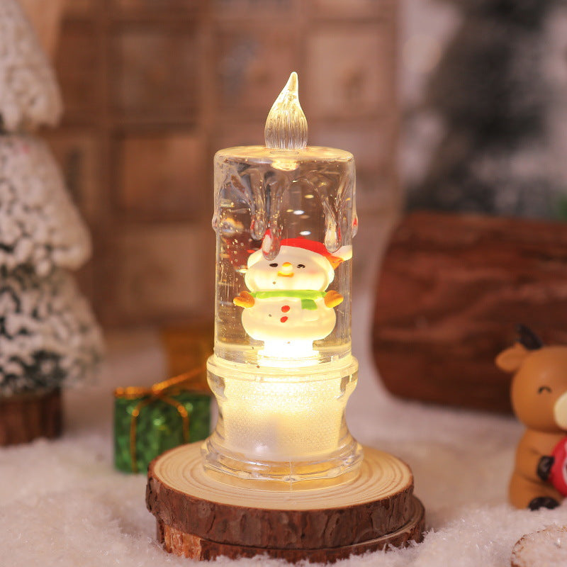 LED Weihnachtslaterne mit Santa-Figur Karnz
