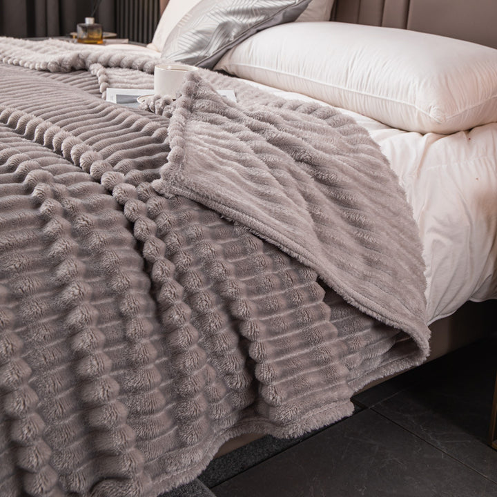 Luxuriöse Strukturierte Fleece-Decke