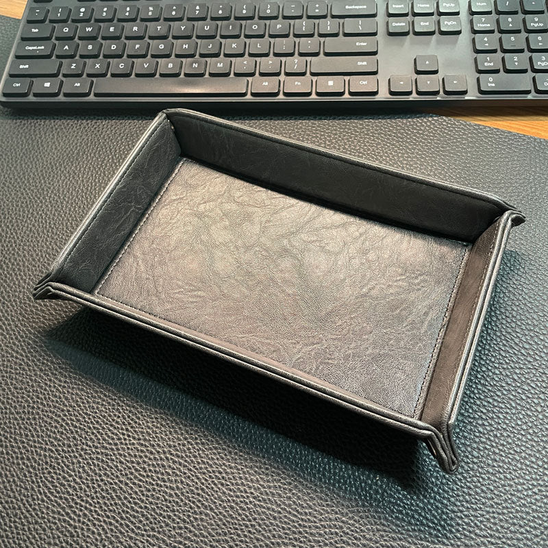 Stylische Leder Organizer Tray Karnz