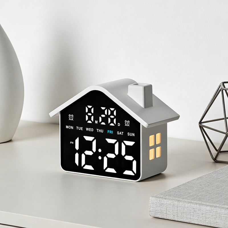 Digitaler Alarmwecker im Hausdesign Karnz