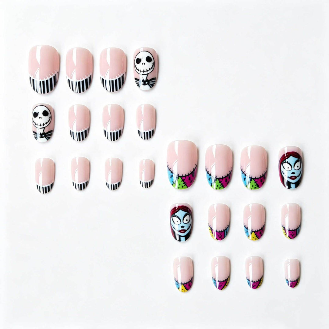Künstlerisches von Halloween inspiriertes Nagelkunstset