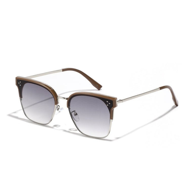 Damen modische Sonnenbrille mit markantem Design und kontrastreichem Rahmen Karnz