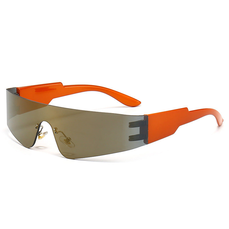 Damen Sportliche Sonnenbrille mit futuristischem Design Karnz