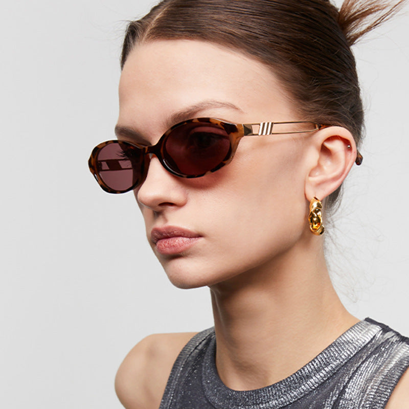 Damen modische Sonnenbrille im eleganten Schildkrötenmuster Karnz