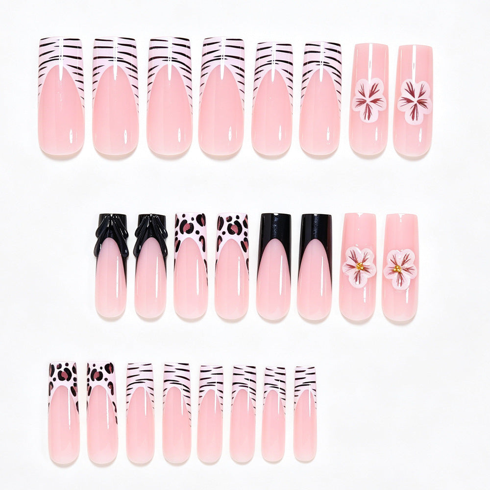 Künstlerische Press-On Nagelkunst Tipps mit floralen und Tierdruckdesigns Karnz