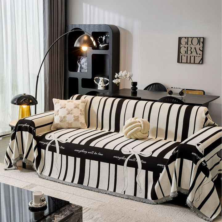 Elegante Texturierte Sofa-Decke