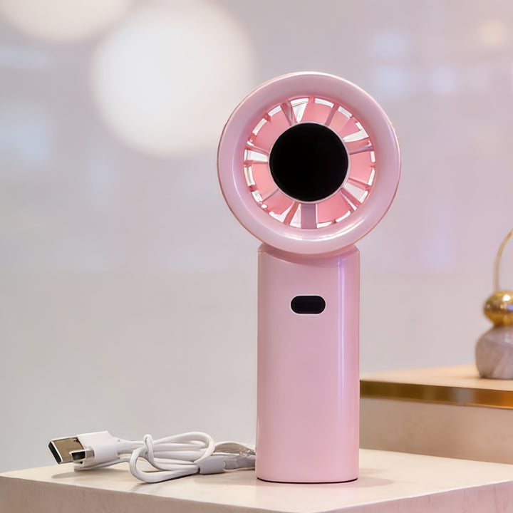 Damen Tragbarer Mini-Ventilator mit USB-Ladefunktion und flexiblem Design Karnz