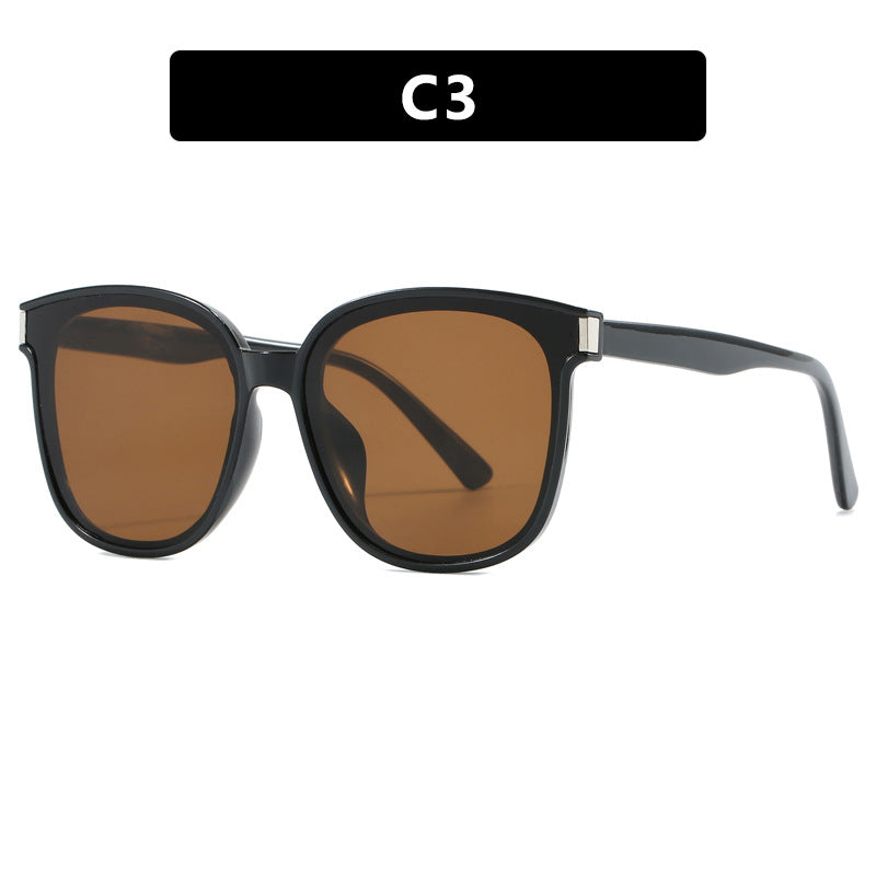 Damen modische Sonnenbrille mit hochwertigem, transparentem Kunststoffrahmen Karnz