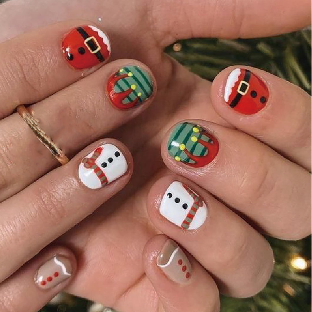 Festliches Feiertags-Nagelkunst-Set Karnz