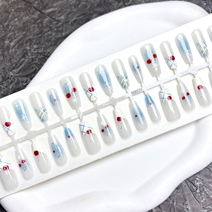 Künstlerisches Acryl Press-On Nagelset
