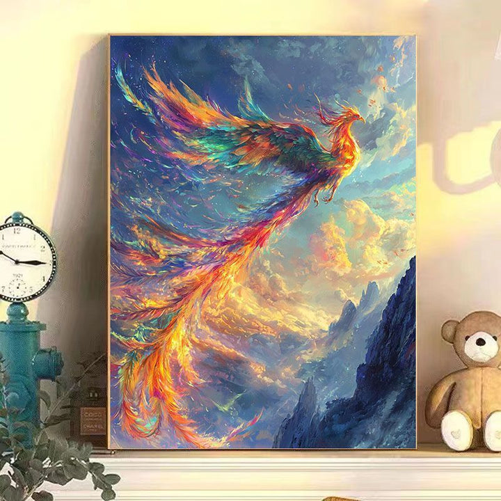 Abstract Phoenix Wandkunst Druck Karnz