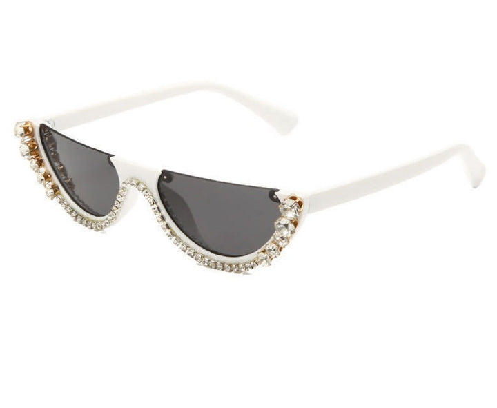 Damen Design-Sonnenbrille mit funkelnden Akzenten Karnz