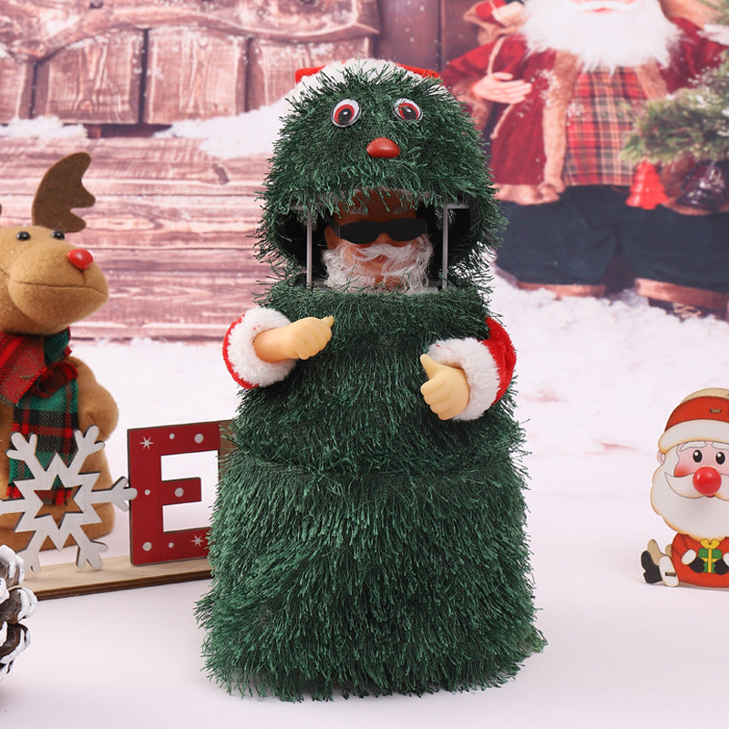 Lustige Weihnachtsmann Deko Figur Karnz