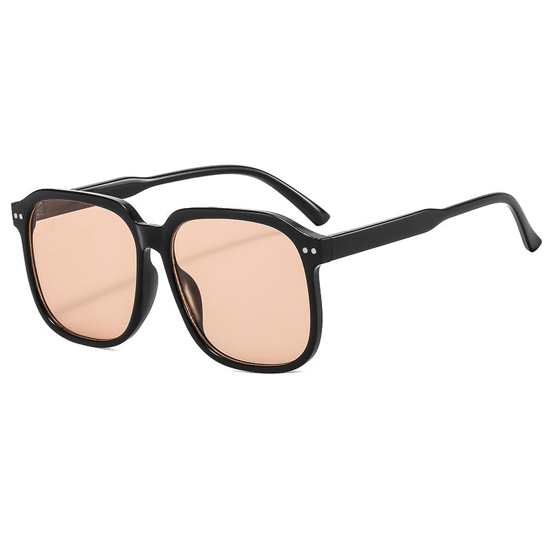 Damen quadratische Sonnenbrille mit modernem Kunststoffgestell Karnz