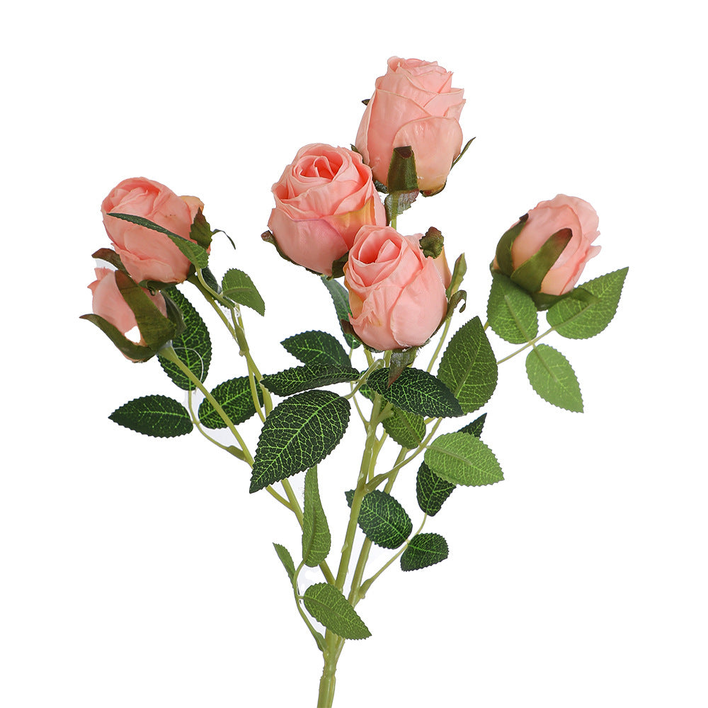 Realistische Kunstrose mit detaillierten Blüten Karnz