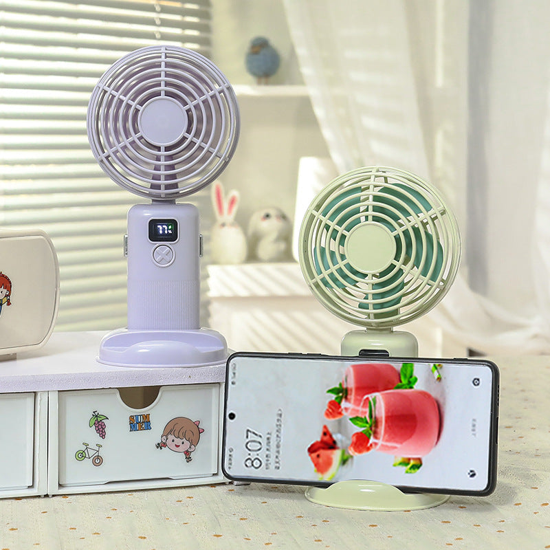 Damen Tragbarer Mini-USB-Ventilator mit LCD-Display Karnz
