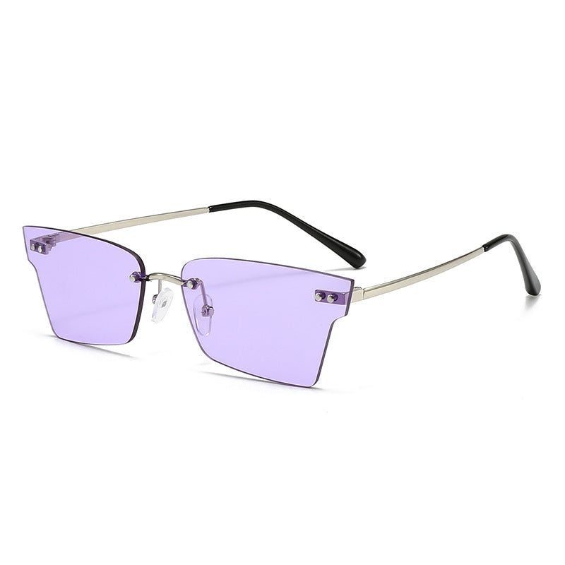 Damen trendige geometrische Sonnenbrille mit ultraleichtem Rahmen Karnz