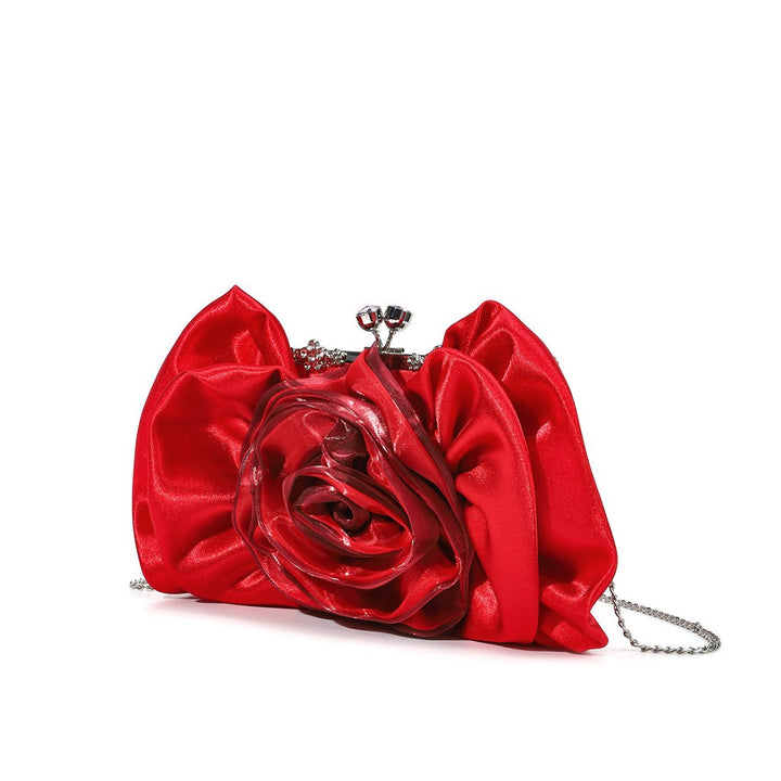 Florale Satin Clutch