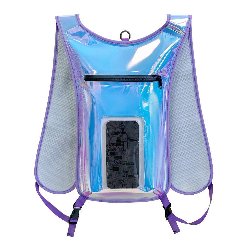 Wasserdichte Smartphone-Rucksack mit Durchsichtiger Fronttasche Karnz