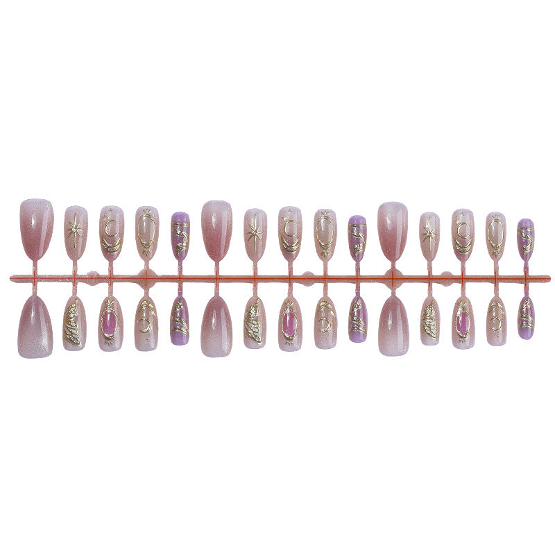 Premium Glitter Ombre Press-On Nails Karnz