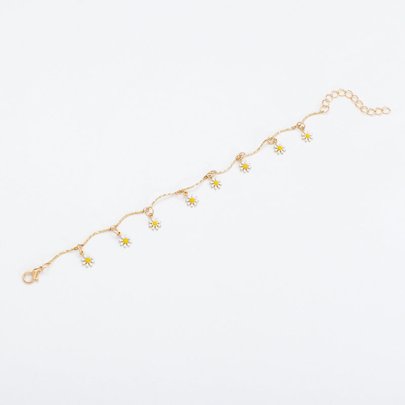 Florale Charm Fußkette Karnz