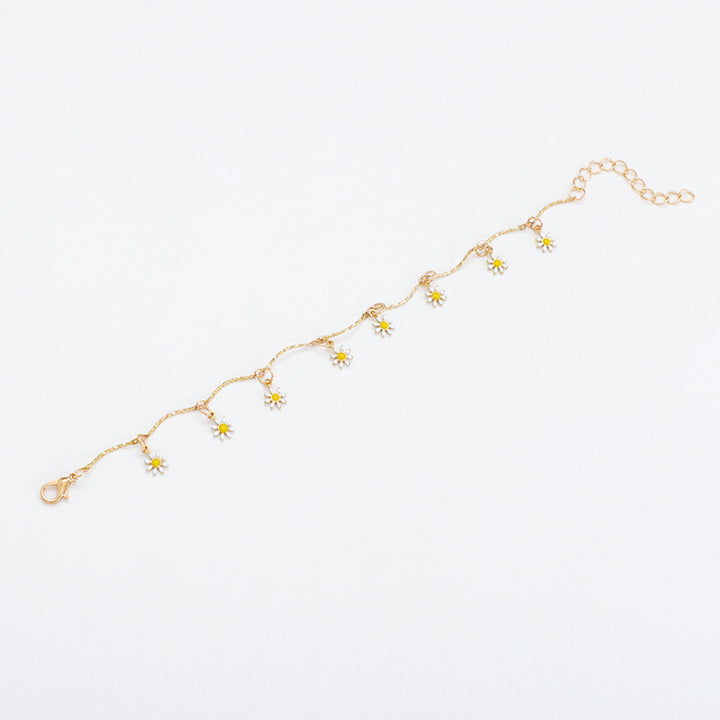 Florale Charm Fußkette Karnz