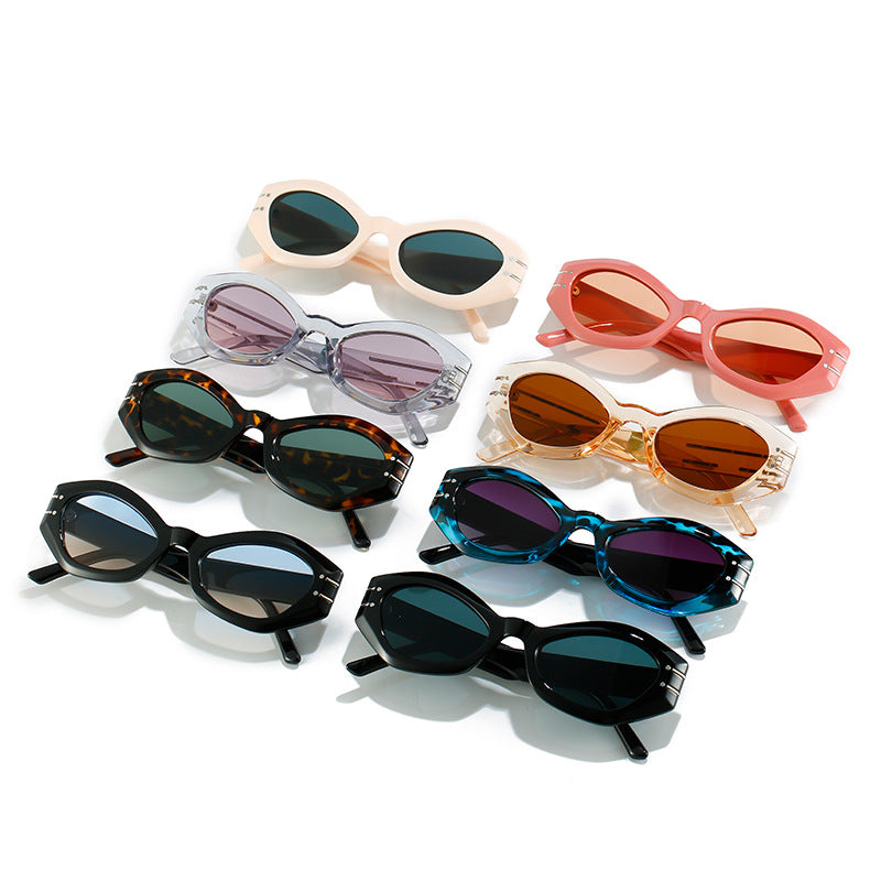 Damen stilvolle Designer-Sonnenbrille mit einzigartiger Rahmenkonstruktion Karnz