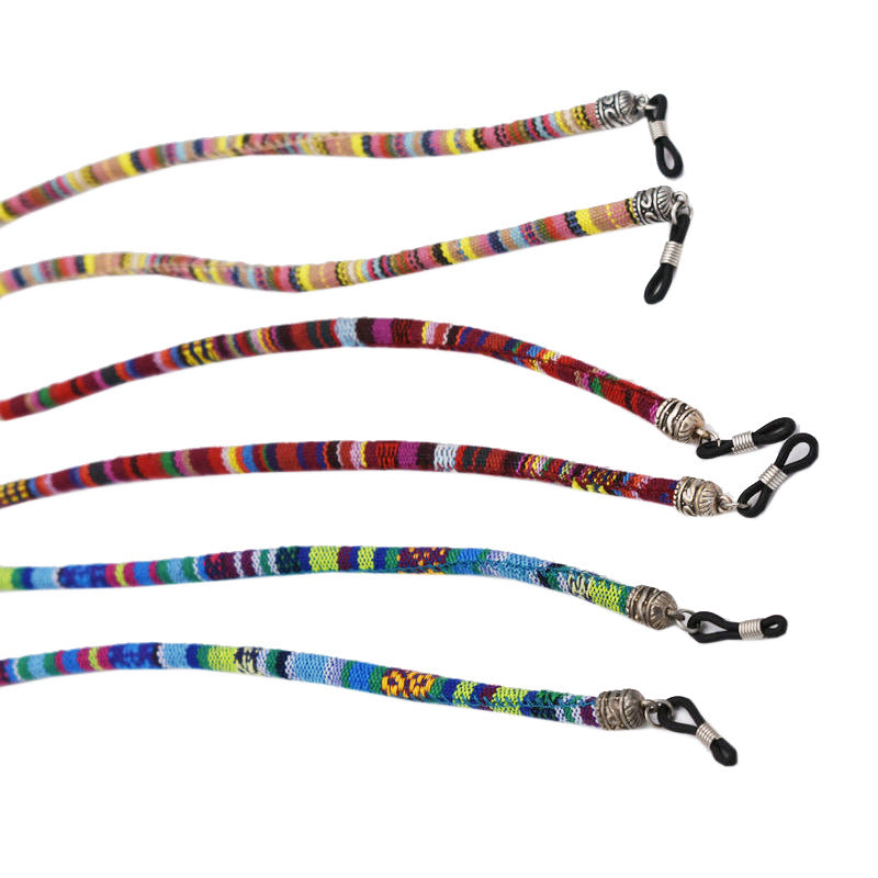 Bunte Woven Eyewear Kette Karnz