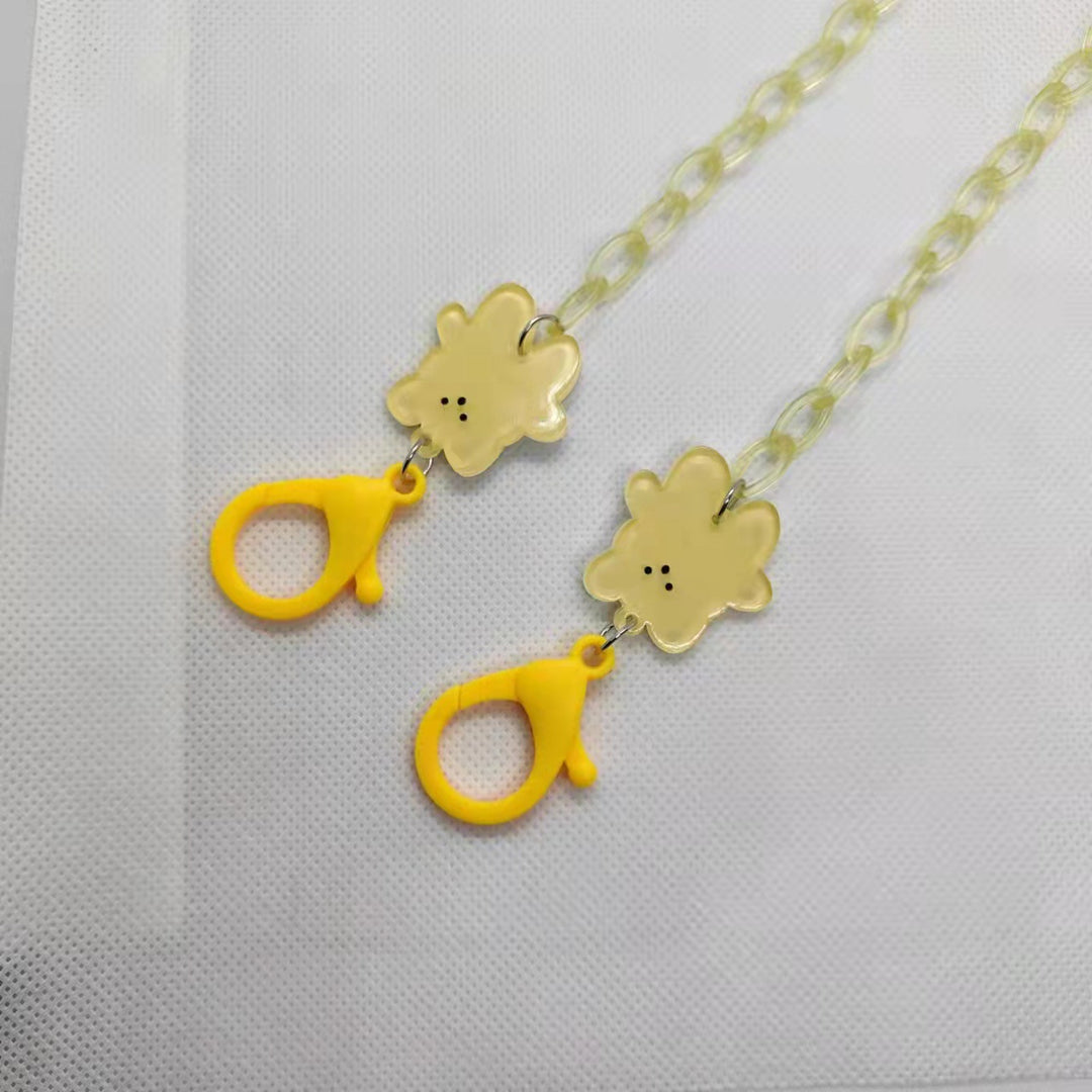 Verspielte Brillenhalterkette mit Blumenmotiv Karnz
