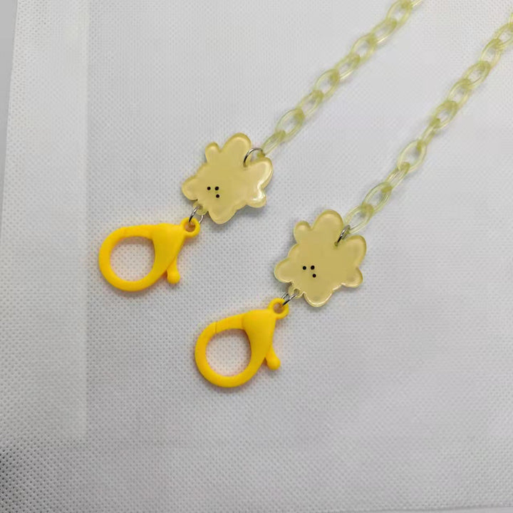 Verspielte Brillenhalterkette mit Blumenmotiv Karnz