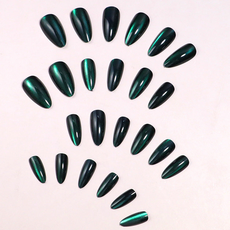 Premium Glänzendes Stiletto Press-On Nagelset Karnz
