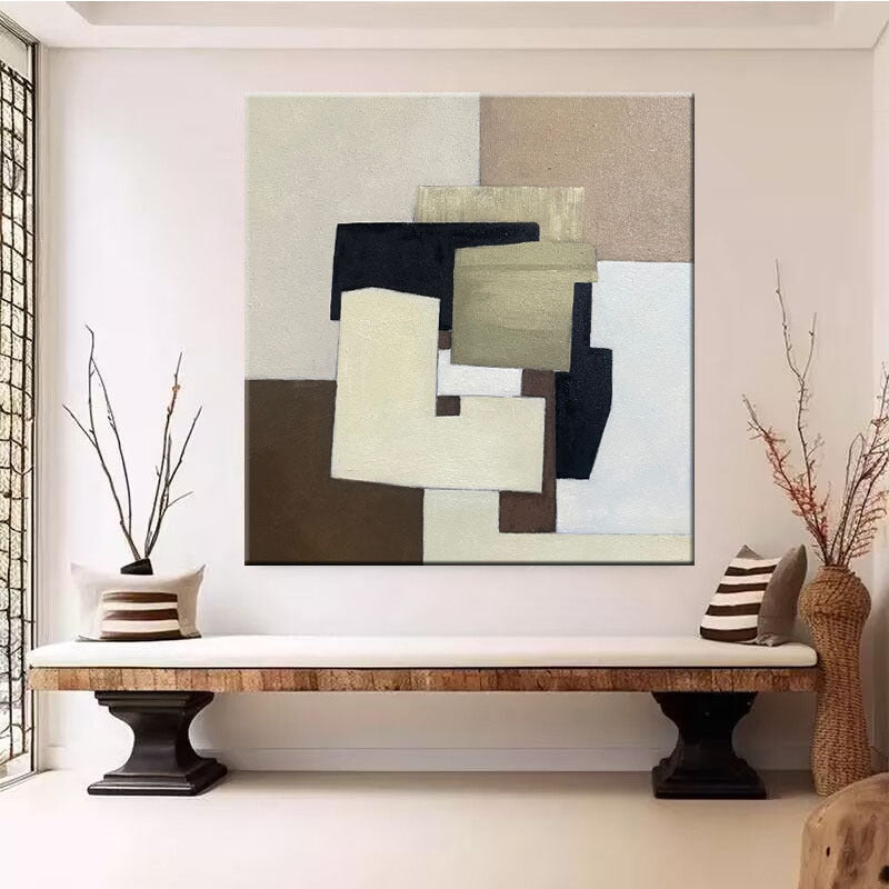 Abstrakte Geometrische Leinwand Wandkunst