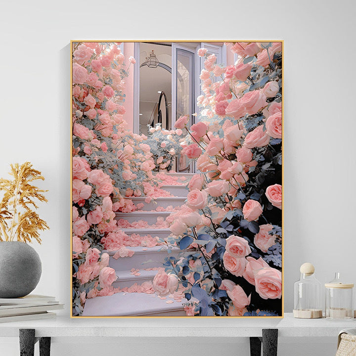 Floral Garden Scene Wandkunst Karnz