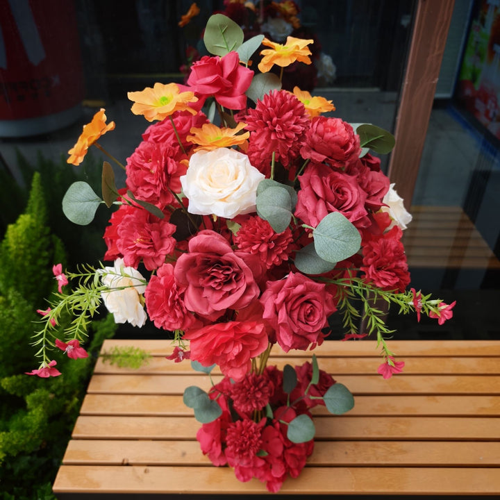 Elegante dekorative florale Mittelstück für Zuhause