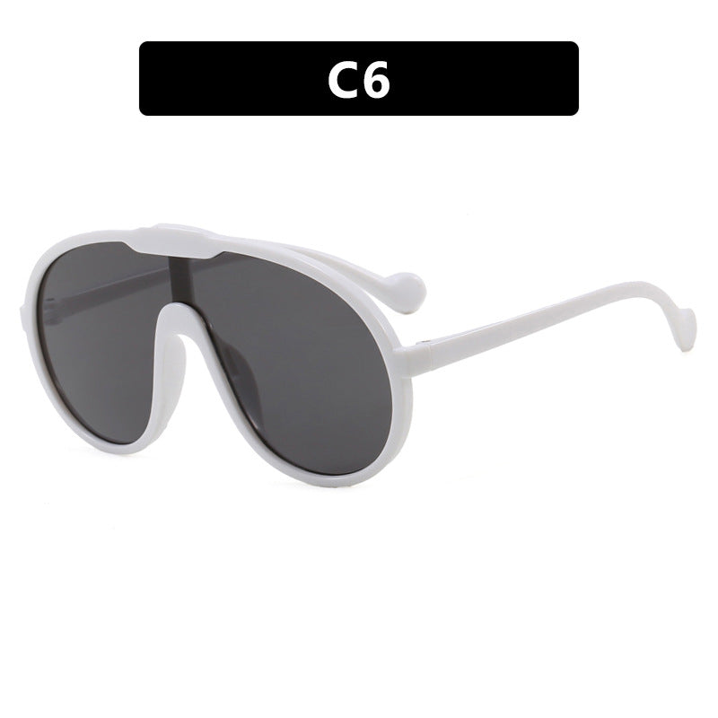 Damen modische Sport-Sonnenbrille im einzigartigen Design mit UV-Schutz und flexiblen Bügeln Karnz