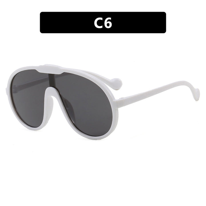 Damen modische Sport-Sonnenbrille im einzigartigen Design mit UV-Schutz und flexiblen Bügeln Karnz