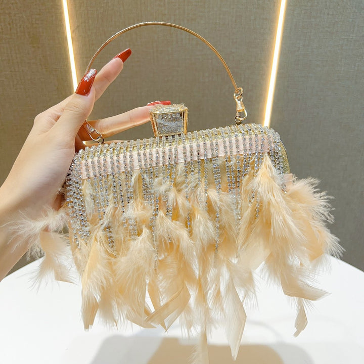 Feder-Beschmückte Abend-Clutch