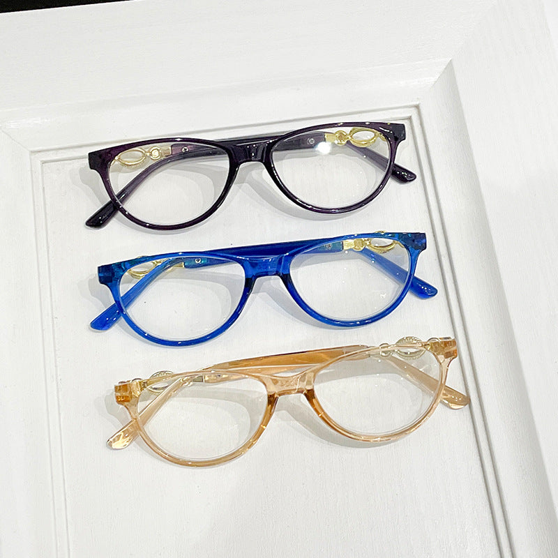 Damen elegante Cat-Eye Brille Karnz
