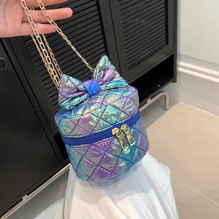 Gepolsterte Mini-Handtasche mit Schleifendetail
