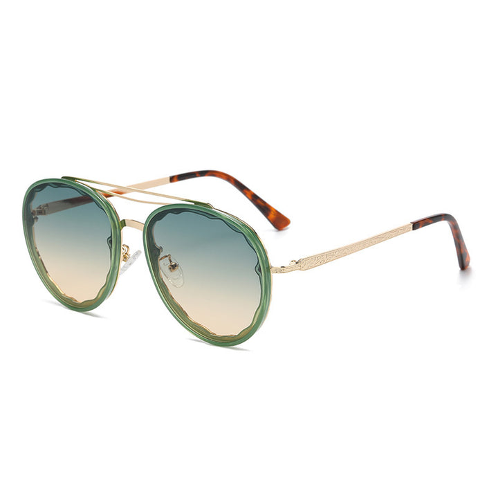 Damen Modern gestaltete Sonnenbrille im eleganten Oversize-Stil Karnz