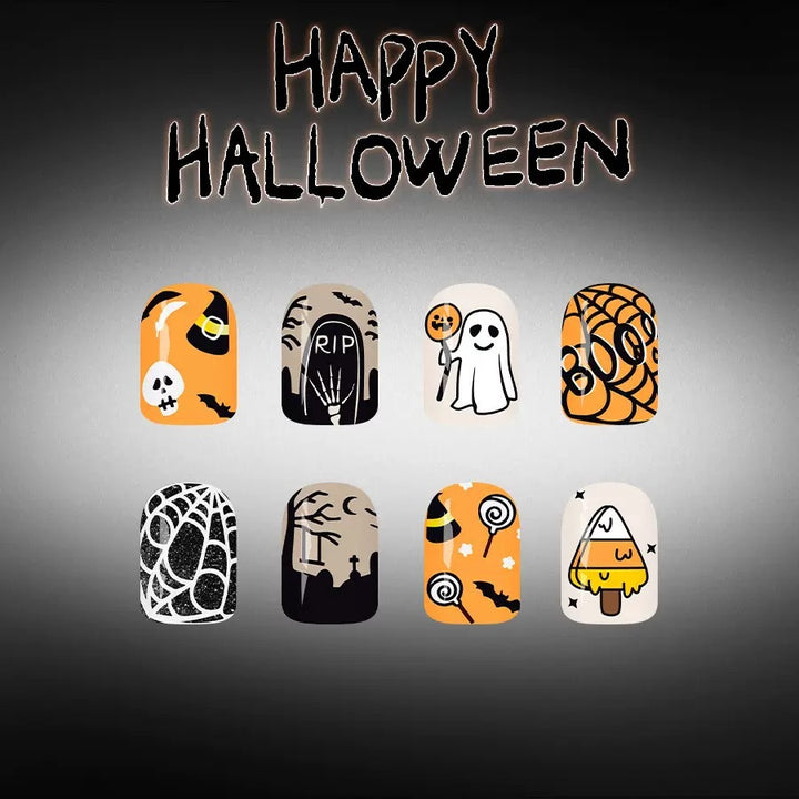 Halloween Kunstnagelset mit schaurigen 3D-Motiven Karnz